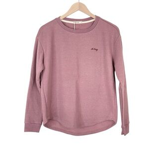 Marine Layer Oh Hey Sadie Sweatshirt Mauve Size Medium